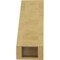 Ekena Millwork 5-inch W x 8-inch D x 12-inch H Westlake Rough Cedar Woodgrain TimberThane Knee Brace, Primed BRCUR05X08X12WTLRCPR - alternate 4